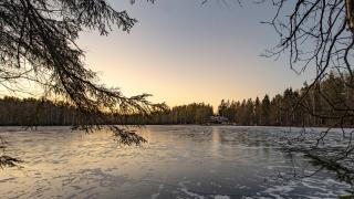 Kuusijärvi talvella