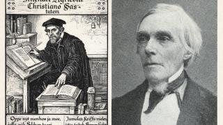 Mikael Agricolan ja Elias Lönnrotin kuvat