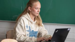 Opiskelija luokassa
