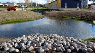 Hulevesiallas Kaivokselan Vaskipellolla.