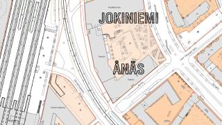 Kuvituskuva, kaupunkikartta Jokiniemestä.