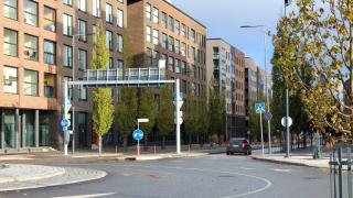 Kivistön Syväkiventiellä tehtiin katutöitä marraskuussa 2023.