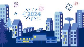 piirretty kaupunkikuva