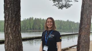 Luonto-opas Essi Vallenius Kuusijärvellä