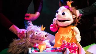 Nukketeatterinäytelmän Prinsessa Pikkiriikki.