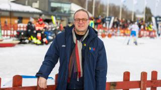 Pekka Timonen Hakunilan hiihtostadionilla alkutalvesta 2024.
