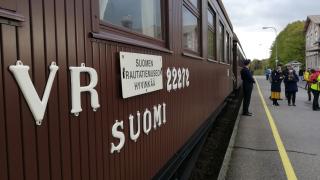 Perinnejuna Valtteri Tammisaaressa. Kuva rautatiemuseo.