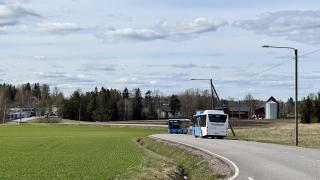 Maisema Kivistöstä Keimolantieltä. 