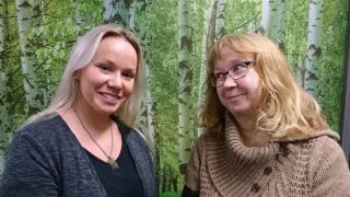 Riikka Tokee ja Aino Rantanen.