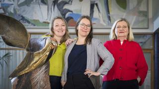Sanna Roiha, Mariia Hurjanen ja Anu Wiikeri.