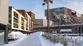 Tikkurilan keskusta talvella