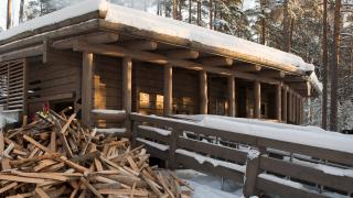 Kuusijärven perinteinen savusauna.