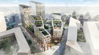 Tikkurilan kauppakeskuksenluonnos.