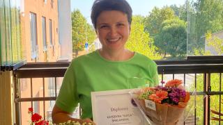 Vuoden omahoitaja 2022 Kateryna Shalamova.