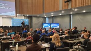 Elevråden samlades i fullmäktigesalen