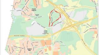 karttapiirros suunnitellun varikkoalueen sijainti Vaaralassa.