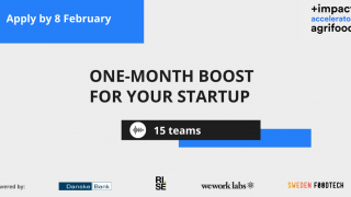 + impact accelerator programs poster and logos from partners. 