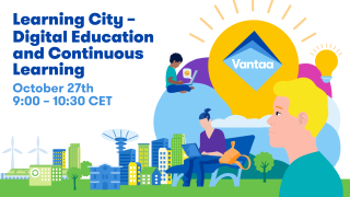  Colorful ad for Learning City - webinar.