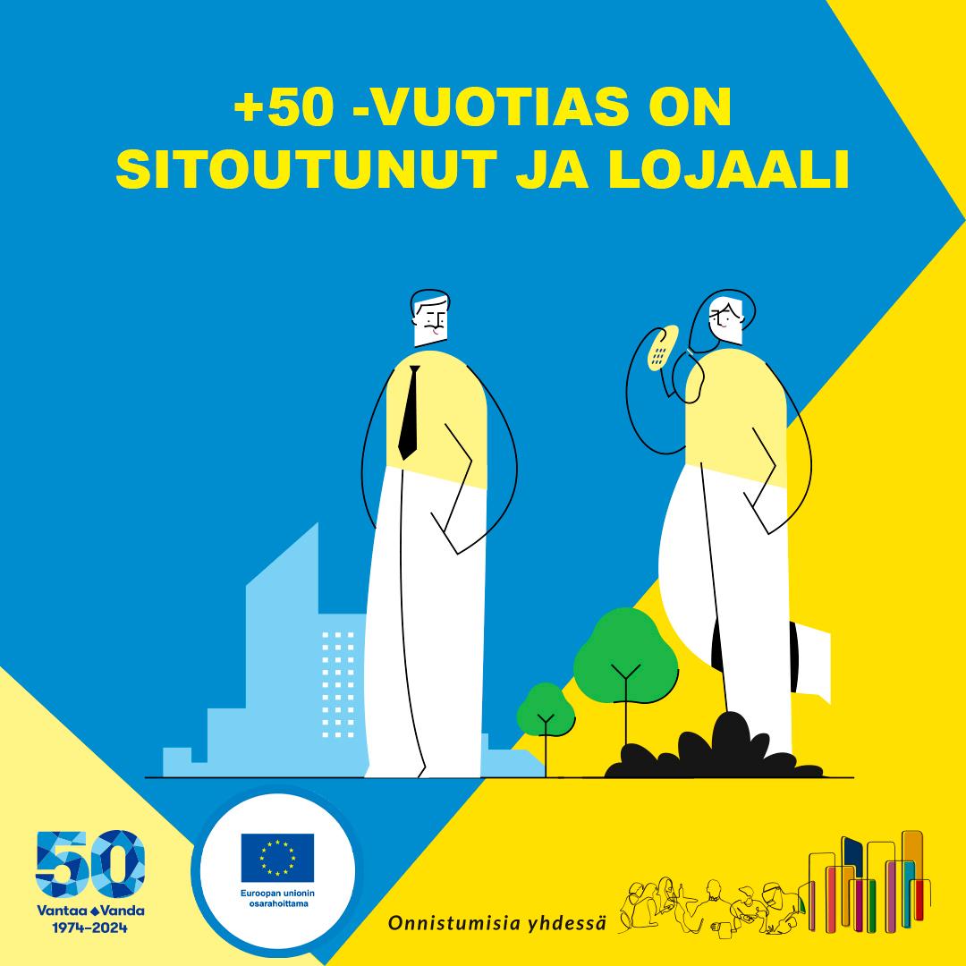 +50-vuotias on sitoutunut ja lojaali
