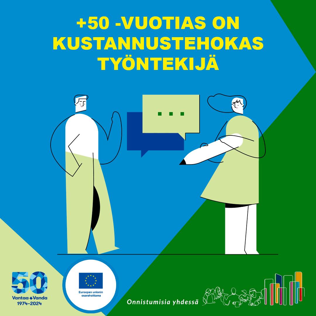 +50-vuotias on kustannustehokas työntekijä