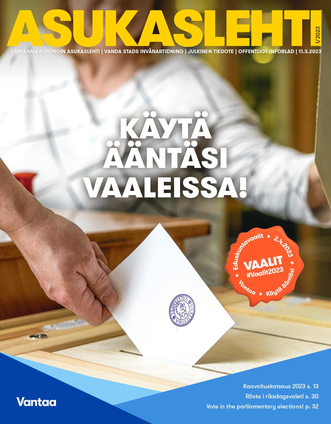 Asukaslehti 1/203 kansikuva