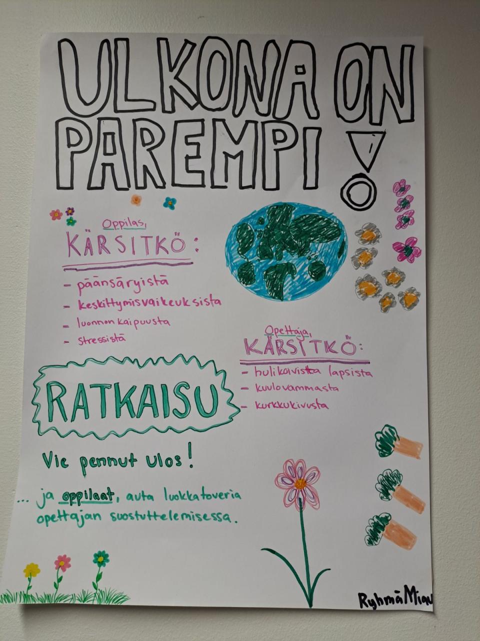 Hackathonissa syntynyt juliste