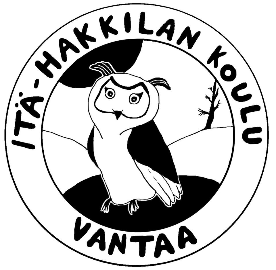 Itä-Hakkilan koulun logo.