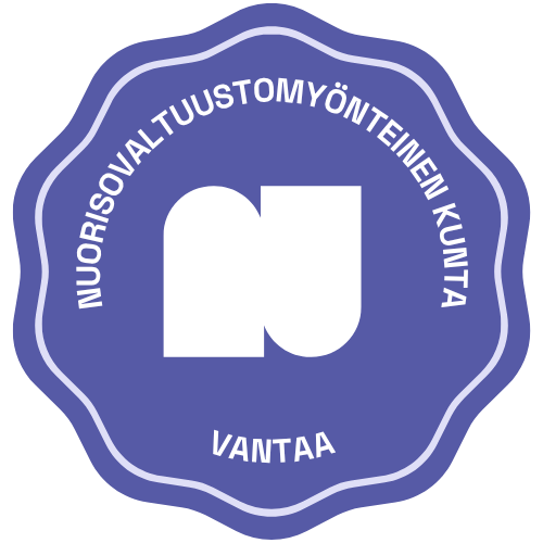 Nuorisovaltuustomyönteinen kunta - Vantaa -tunnus