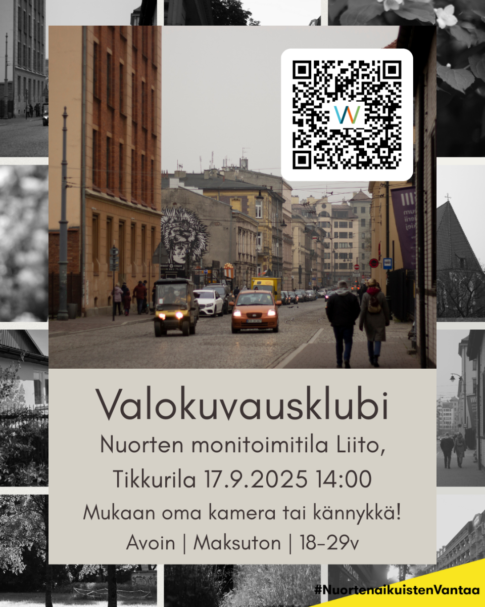 valokuvausklubin mainos.