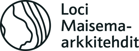 Loci Maisema-arkkitehtien logo.